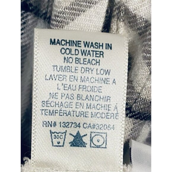 Cloth And Stone Anthropologie Dress Womens Medium Plaid Flannel Popover Pockets - Picture 8 of 8